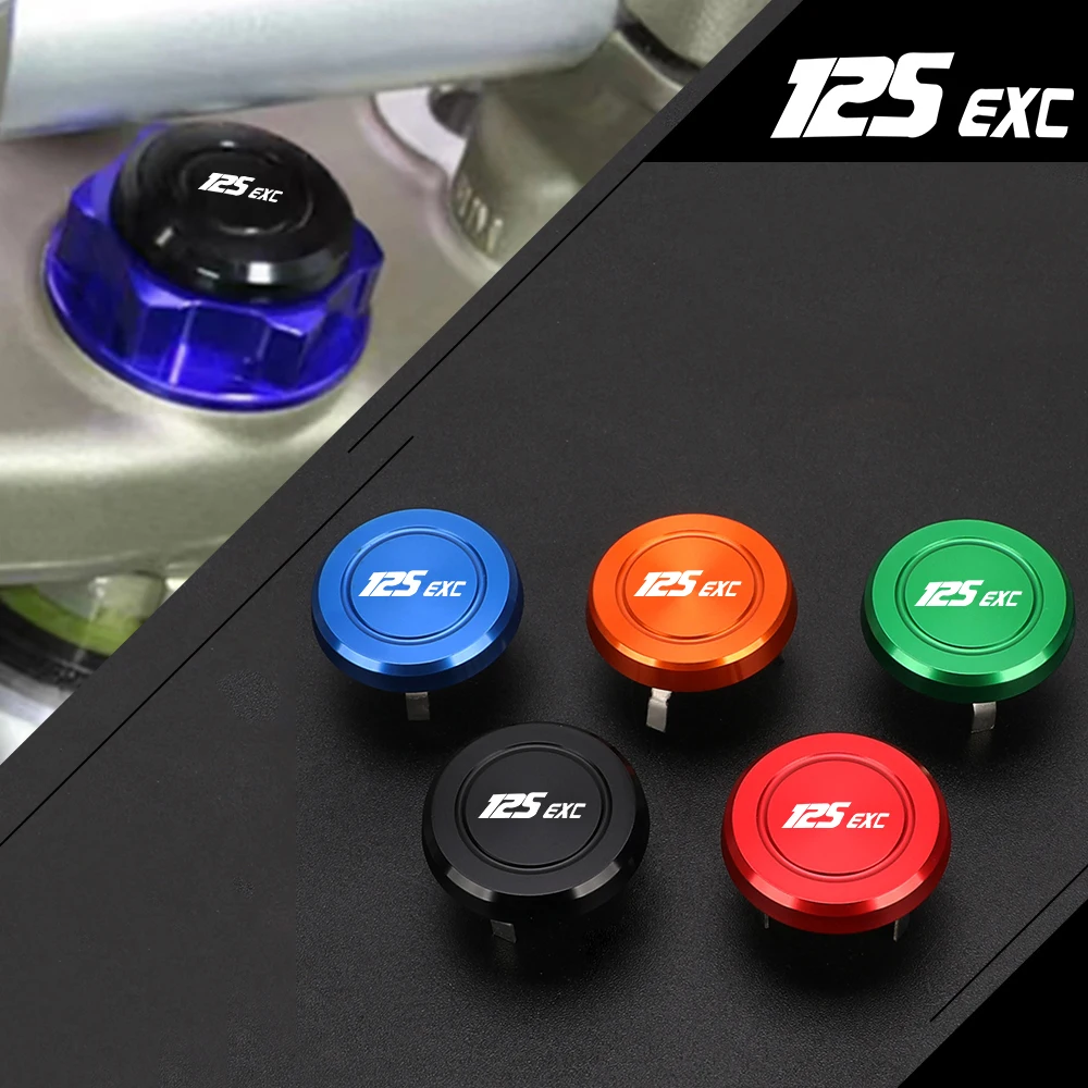 

Motorcycle Accessories Steering Stem Nut Cap Decoration Cover For 125EXC 125 EXC 2004 2005 2006 2007 2008 2009 2010 2011-2025
