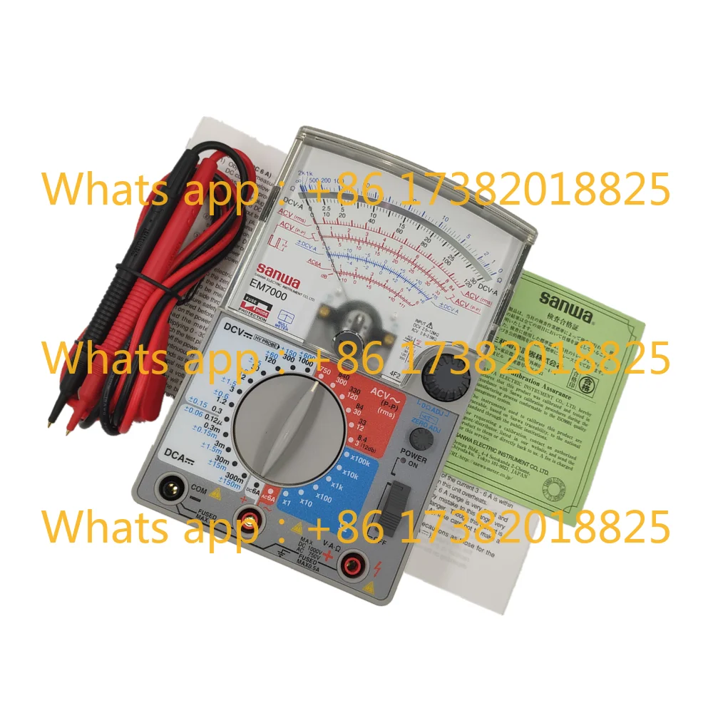 Japan SANWA genuine EM7000 Analog Multitesters/FET Tester High Sensitivity For Measurement Of Lower Capacitance Electrical