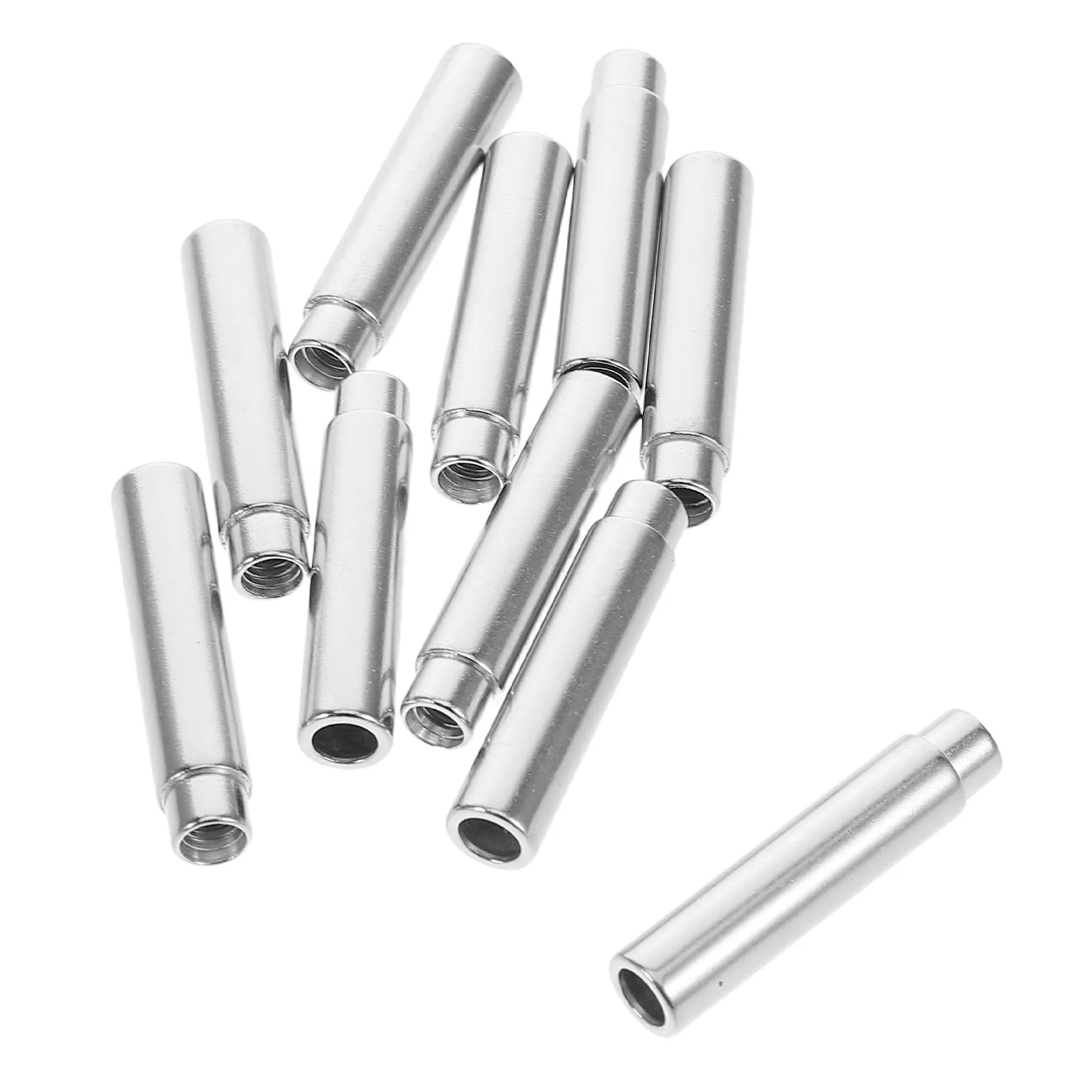 10Pcs Pyrography Adapter Soldering Iron to Wood Burner M4 Precision Thread Heat Resistant Metal Converter for Hobbyists Artists
