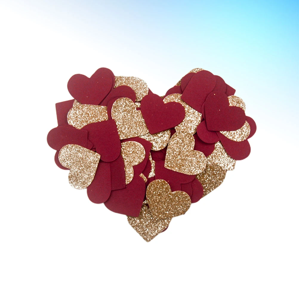 

60pcs Heart Eco Friendly Birthday Confetti Party Wedding Birthday Decoration Party Confetti Shape