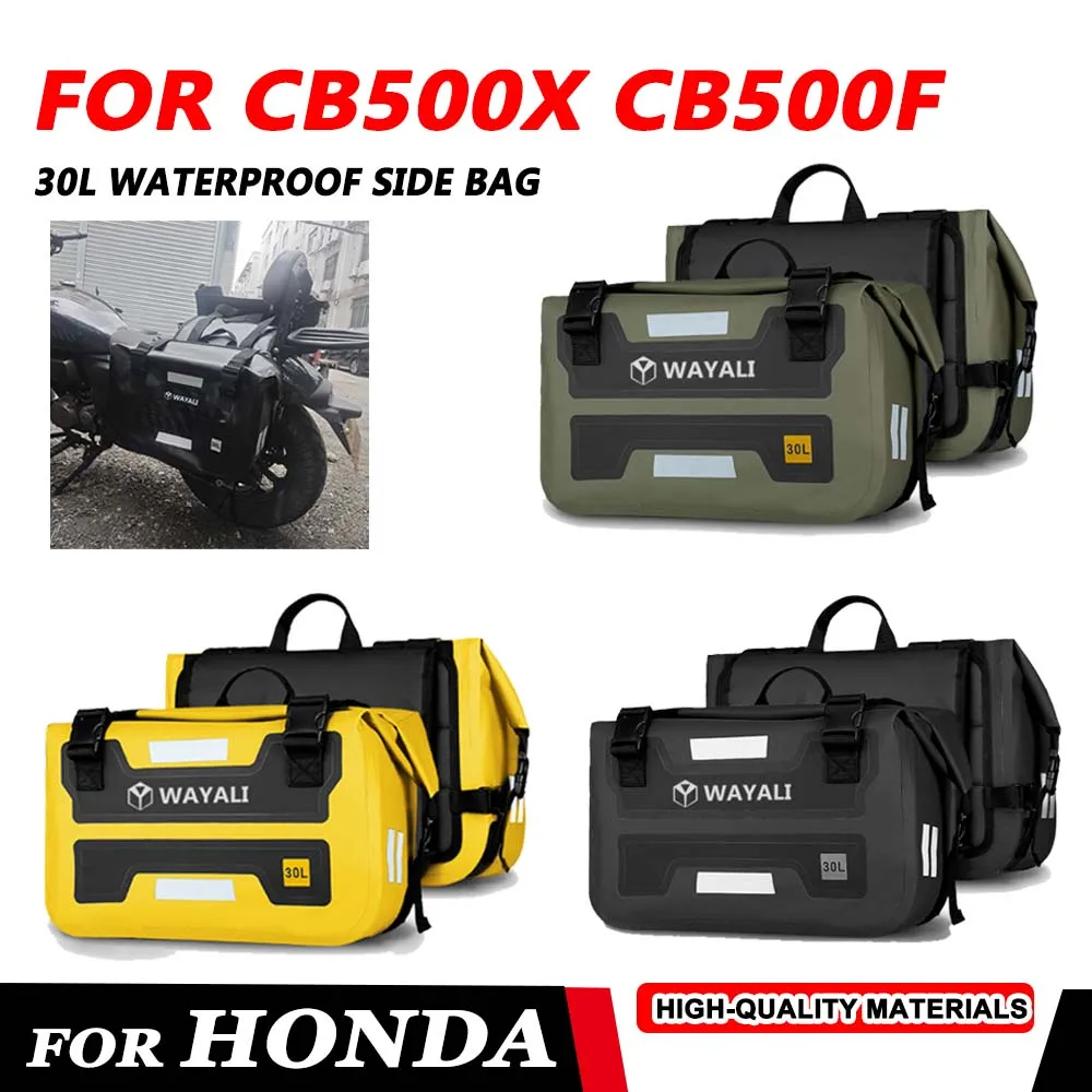 For Honda CB500X CB500F CB400X CB 500X 2024 2025 Motorcycle Saddlebag Side Bag Outdoor Travel Waterproof Luggage Storage Bag