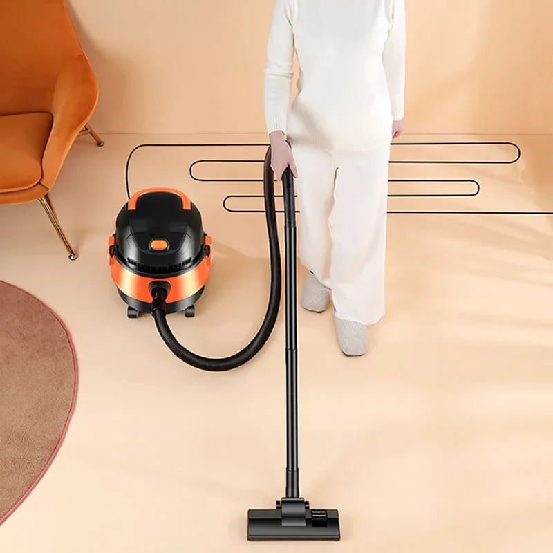 Household Vacuum Cleaner Small Hand-held High Suction Power Car with Dry Wet Blowing Dual-purpose Powerful Barrel