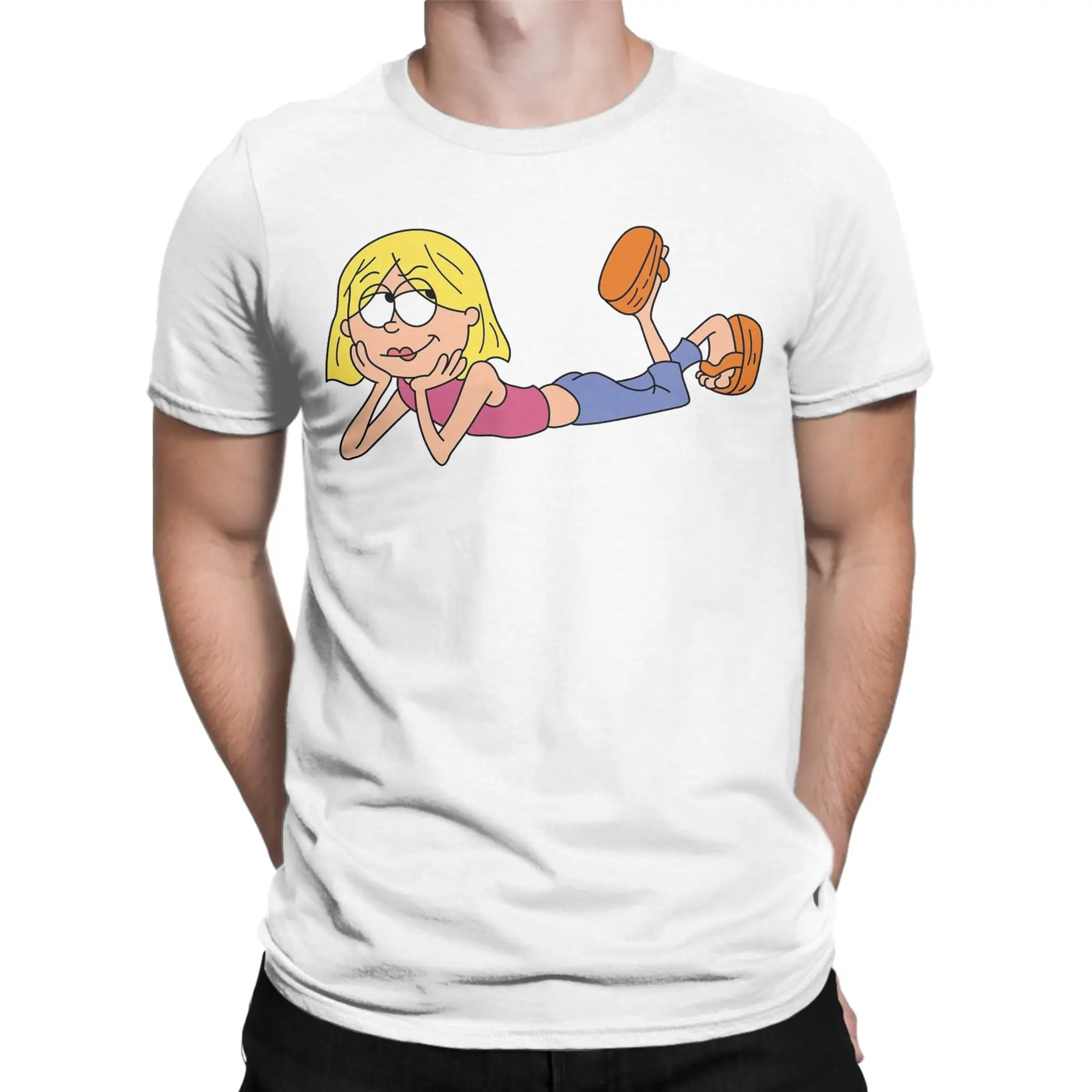 Lizzie McGuire T-Shirts Men  Fashion Cotton Tees Crewneck Short Sleeve T Shirt Gift Idea Clothing