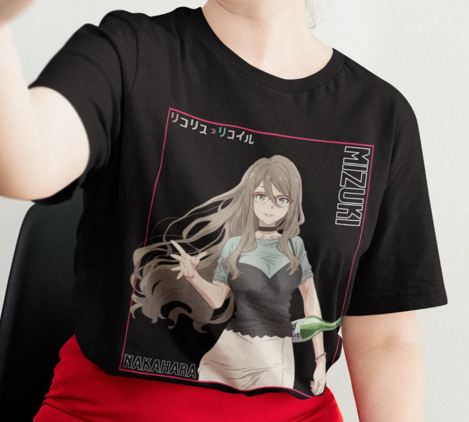 

Nakahara Mizuki Shirt, Lycoris Recoil, Inoue Takina Tshirt, Nishikigi Chisato