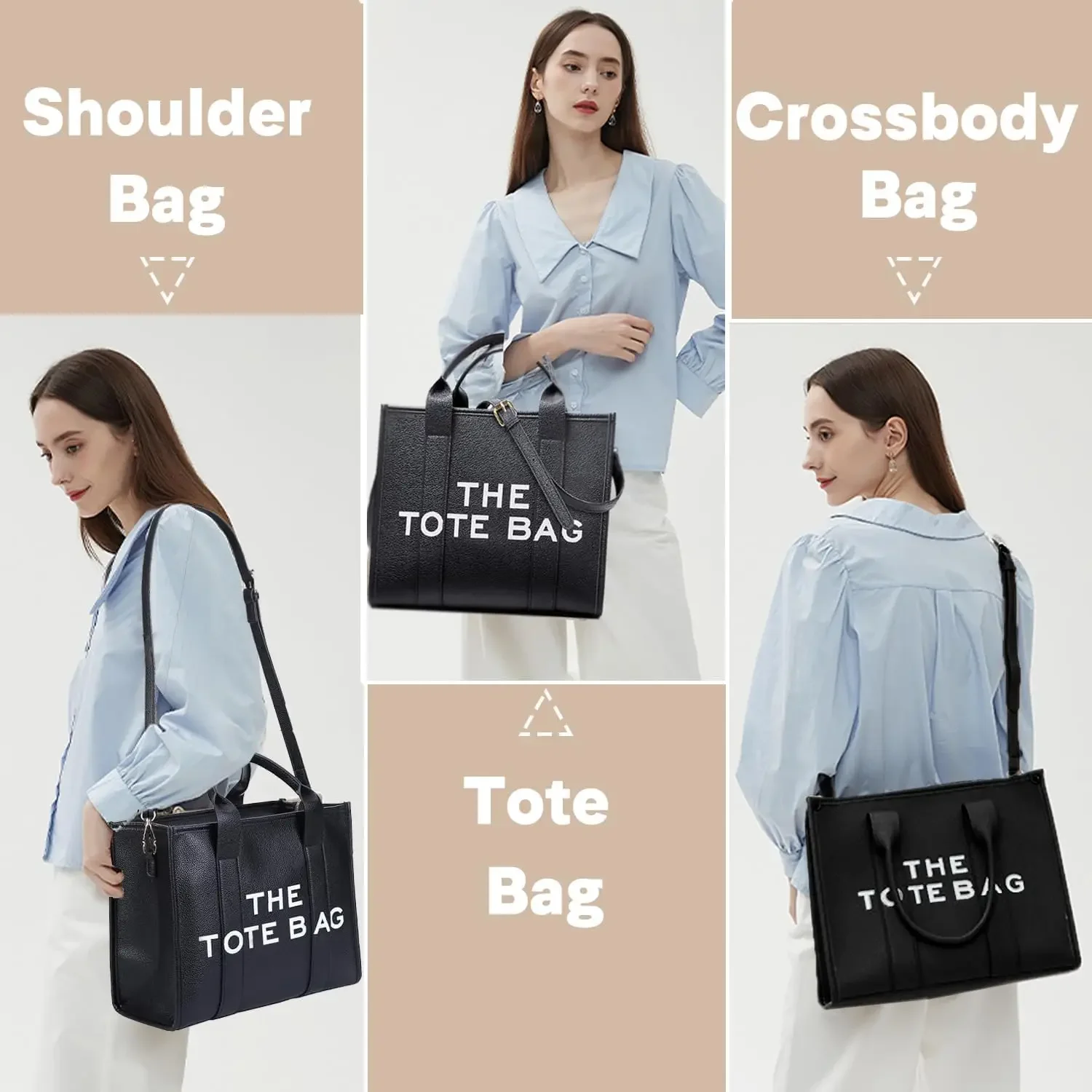 2024 New Letters Handbags Solid Color Pu Ladies Guesses Bags Purses And Handbags Luxury Women tote bag minimalist