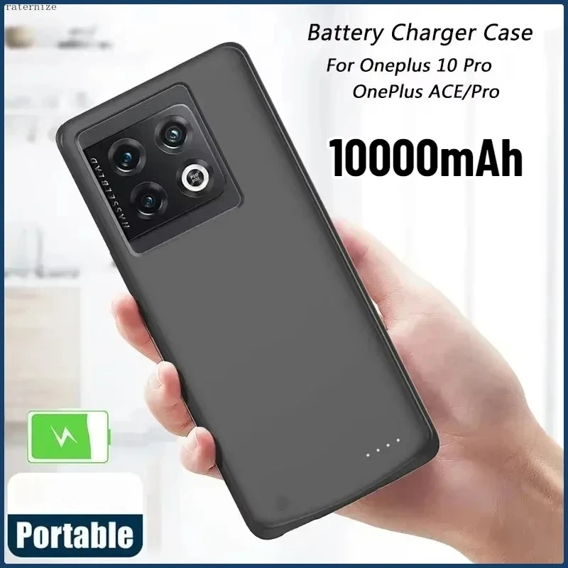 10000mAh Battery Charger Cases for Oneplus 10 Pro Portable Power Bank Oneplus Ace Pro Racing 9 External Battery Charger Box