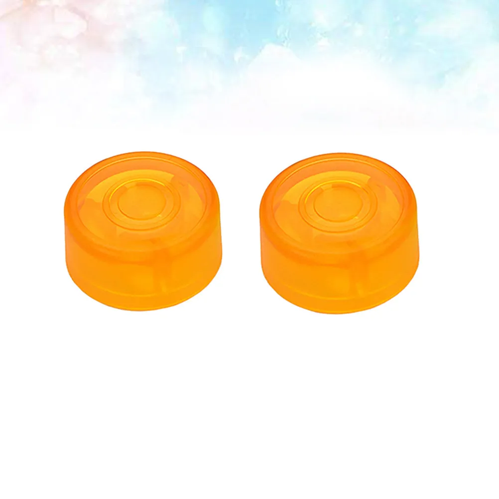 2Pcs Orange Guitar Volume Knobs Tone Control Buttons for Electric Bass Replacement Plastic Knobs Rust Resistant