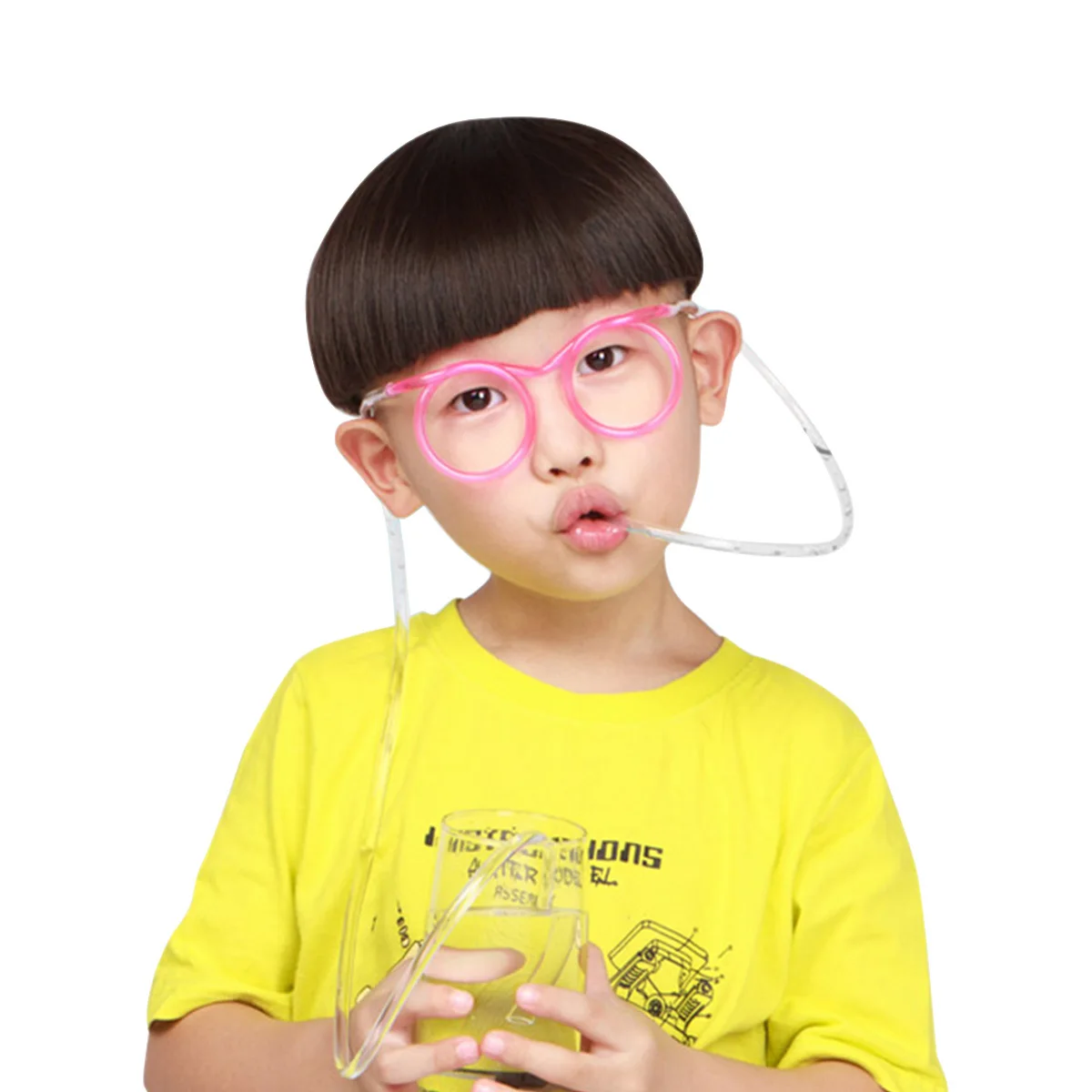 

20Pcs Glasses Straw Set Funny Flexible Elastic Drinking Tubes DIY Crazy Straws Birthday Party Supplies DIY Straws