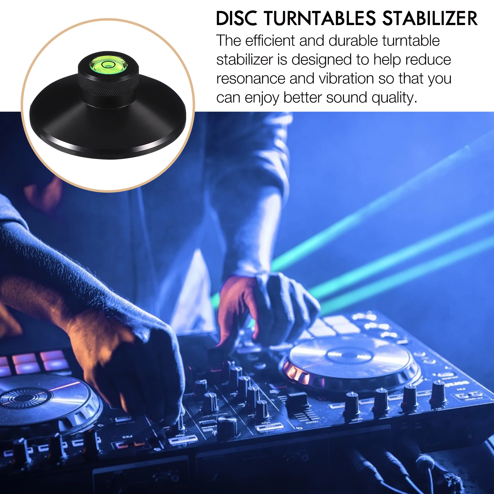 

Aluminum Alloy Turntable Stabilizer for Record Player Vibration Reduction Horizontal Level Disc Phonograph Weight Clamp Metal