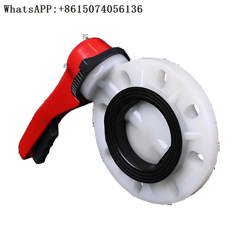 

PVDF handle butterfly valve, water pipe clamp type manual valve