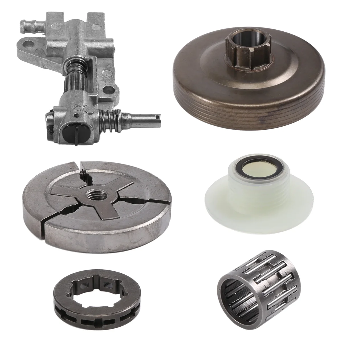 

A34R Clutch Sprocket Rim Drum for Chinese 4500 5200 5800 45Cc 52Cc 58Cc Oil Pump Worm Gear Bearing Kit Chainsaw