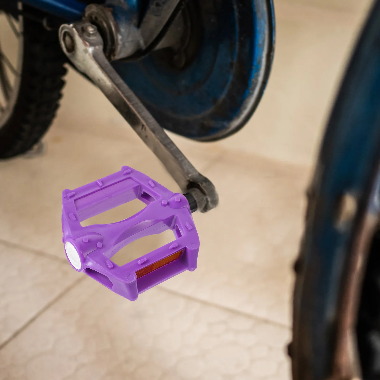 Mountain Bike Pedals Purple Children Training Handle for Kids Bicycle Accessories Road Supplies