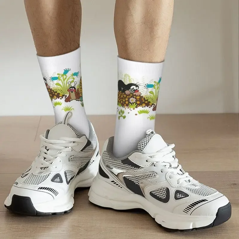 Calcetines elásticos con estampado Kawaii para hombre y mujer, medias con diseño de lunares, temporada de verano, Otoño e Invierno