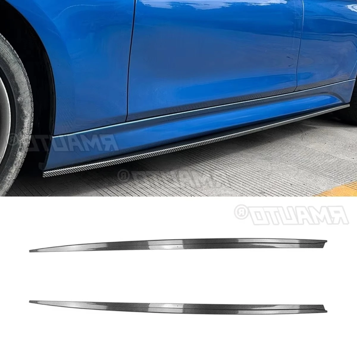 

Для BMW 3 серии F30 M Sport 2013-2019 MP Стиль Автомобильная боковая юбка Губа Спойлер Расширение Диффузор Защита Автомобильная боковая юбка Сплиттер