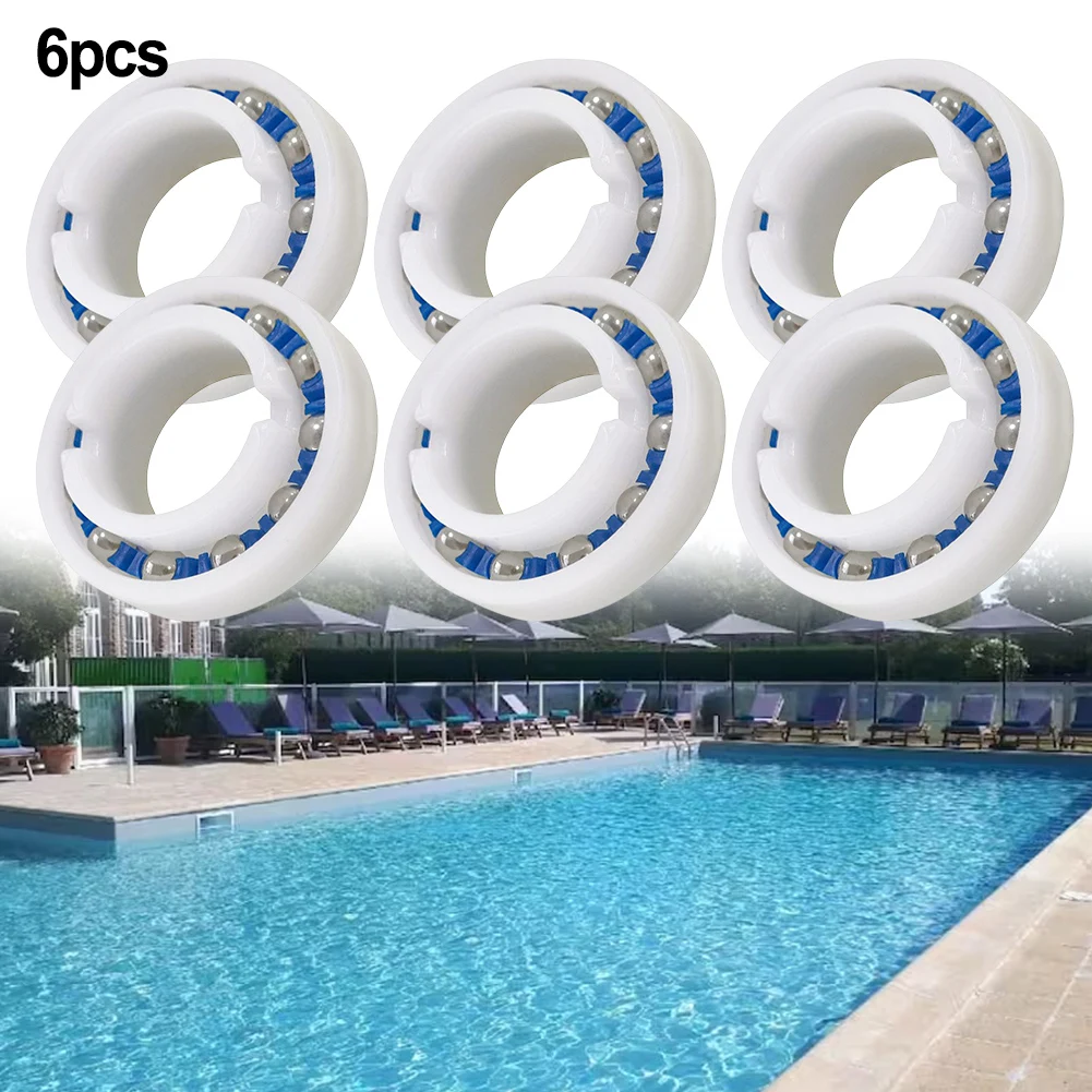 6PCS C60 Wheel Hub Ball Bearings MX8 MX6 Pool Cleaners Long Term Use C60 Wheel Ball Bearing Outdoor Living Pools Spa