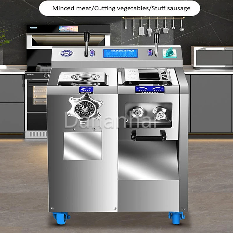 Electric Meat Cutter Commercial Stainless Steel Vegetable Slicer Shredder for Kitchen Use Sausage Maker