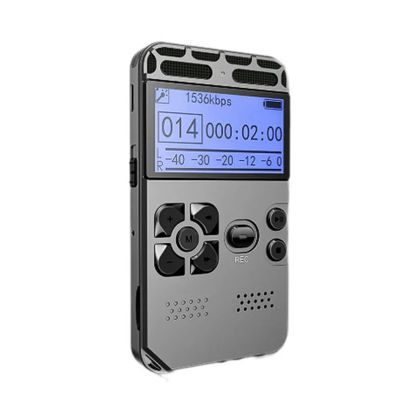 V35 Professional Voice Recorder Audio Recording Dictaphone MP3 LED Sceen Display Support 64G Expansion Memory for Interview