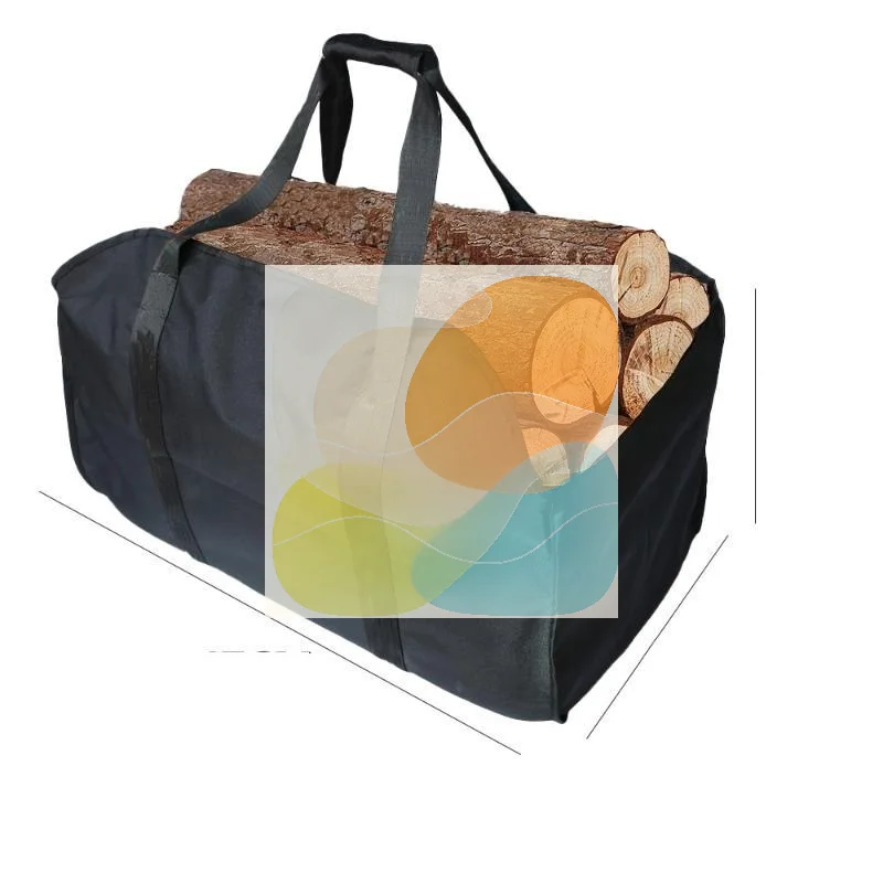 Multifunctional Foldable Firewood Carrier Bag Sturdy Handles Tear Resistant for Camping Hiking Backyard Firewood Storage