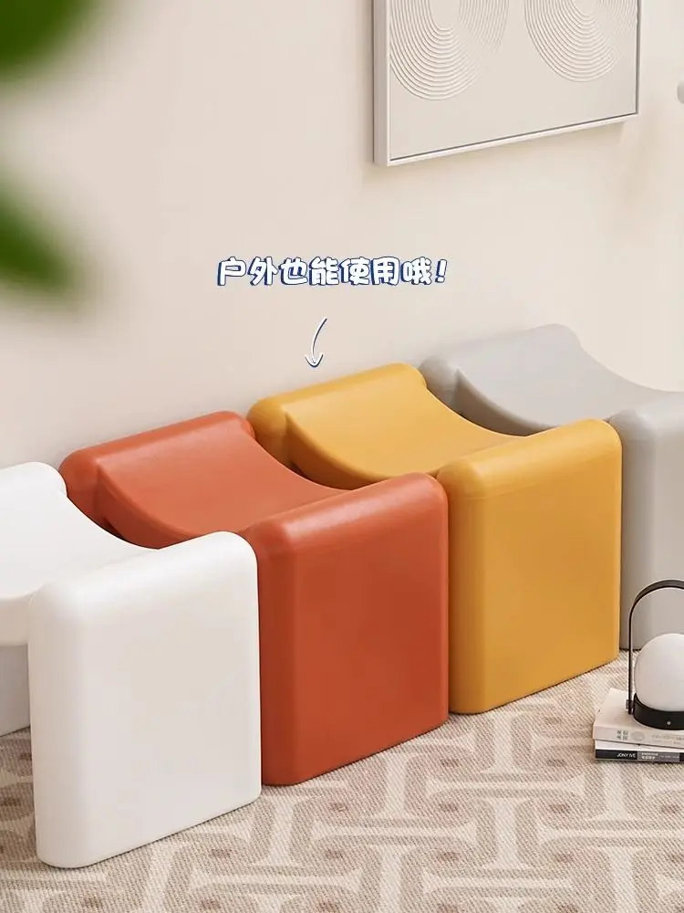 

Hot Home Furniture Nordic, Plastic, Shoe Changing Stool, Household, Door, Stool, Low Stool, Bedroom, Foyer, Living Room, Stool
