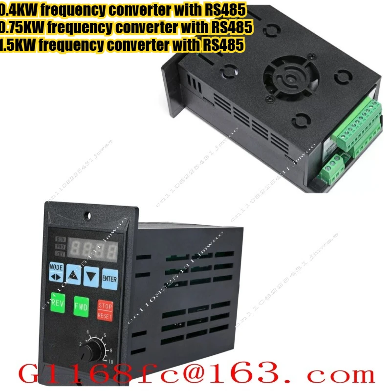 Single Phase Frequency Converter Input 220V Three-phase Output Fan Water Pump Motor Variable Frequency Speed Regulatio 750W1.5KW