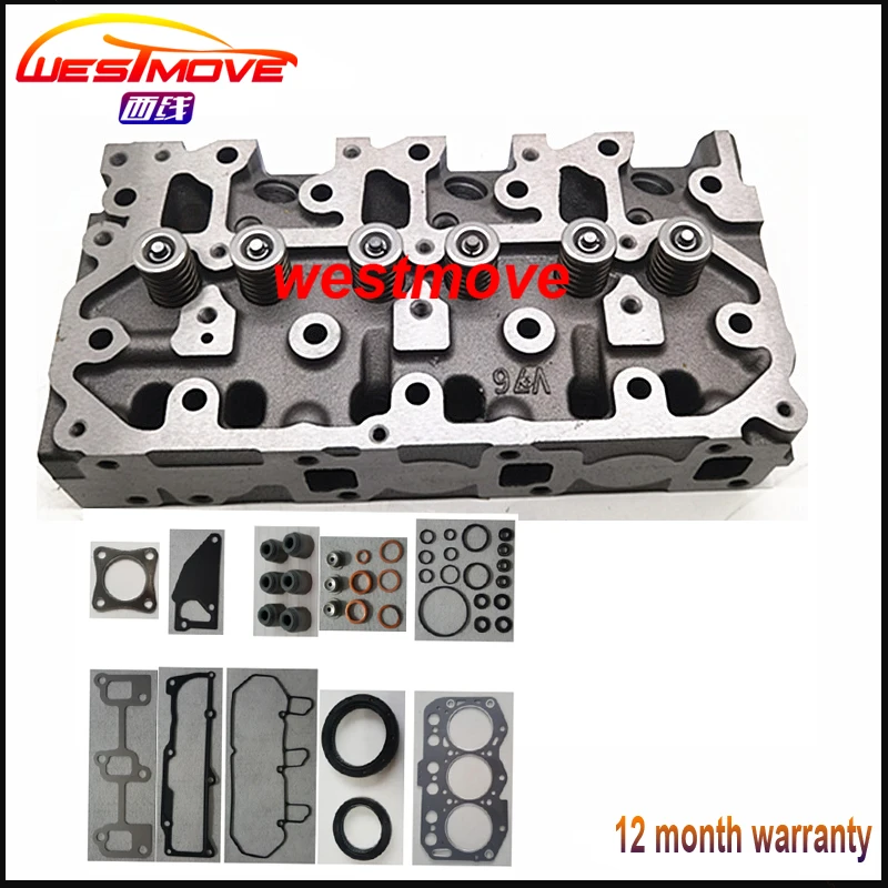 

Полный комплект головки блока цилиндров для двигателя Yanmar: 3TNV76 с прокладкой