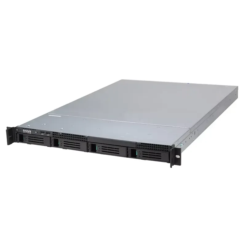 1U670 4-Position Hot-Plug Storage Server Chassis 1U500W Fanless Power Supply SATA Backplane