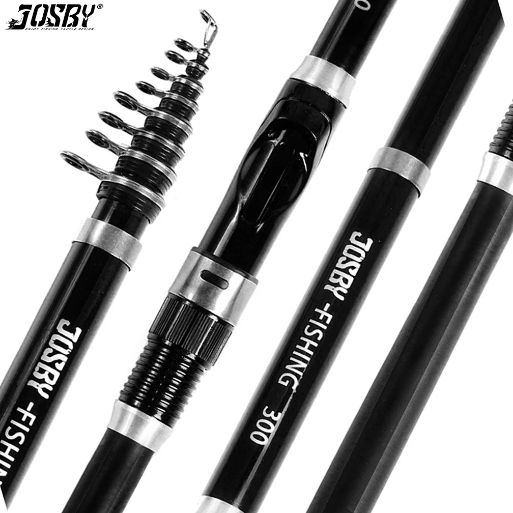 Telescopic Rock Fishing Rod Spinning คาร์บอนไฟเบอร์/FRP Pesca ปลาคาร์พ Feeder Pole Super สั้น Travel Tackle 1.5M 1.8M 2.1M-3.0M