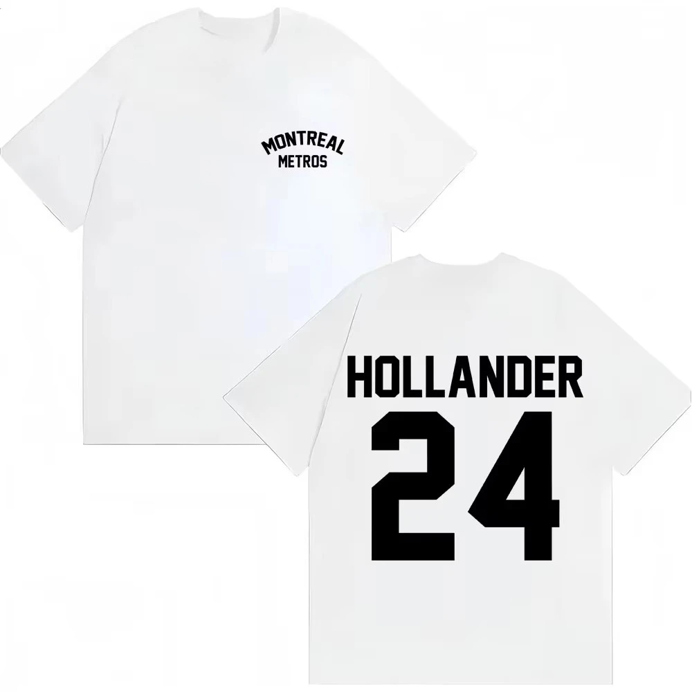 Camiseta de Moda Verano 2026, Diseño Rivalidad Shane Hollander 24 Montreal Metros, Unisex, Estilo Vintage, Popular