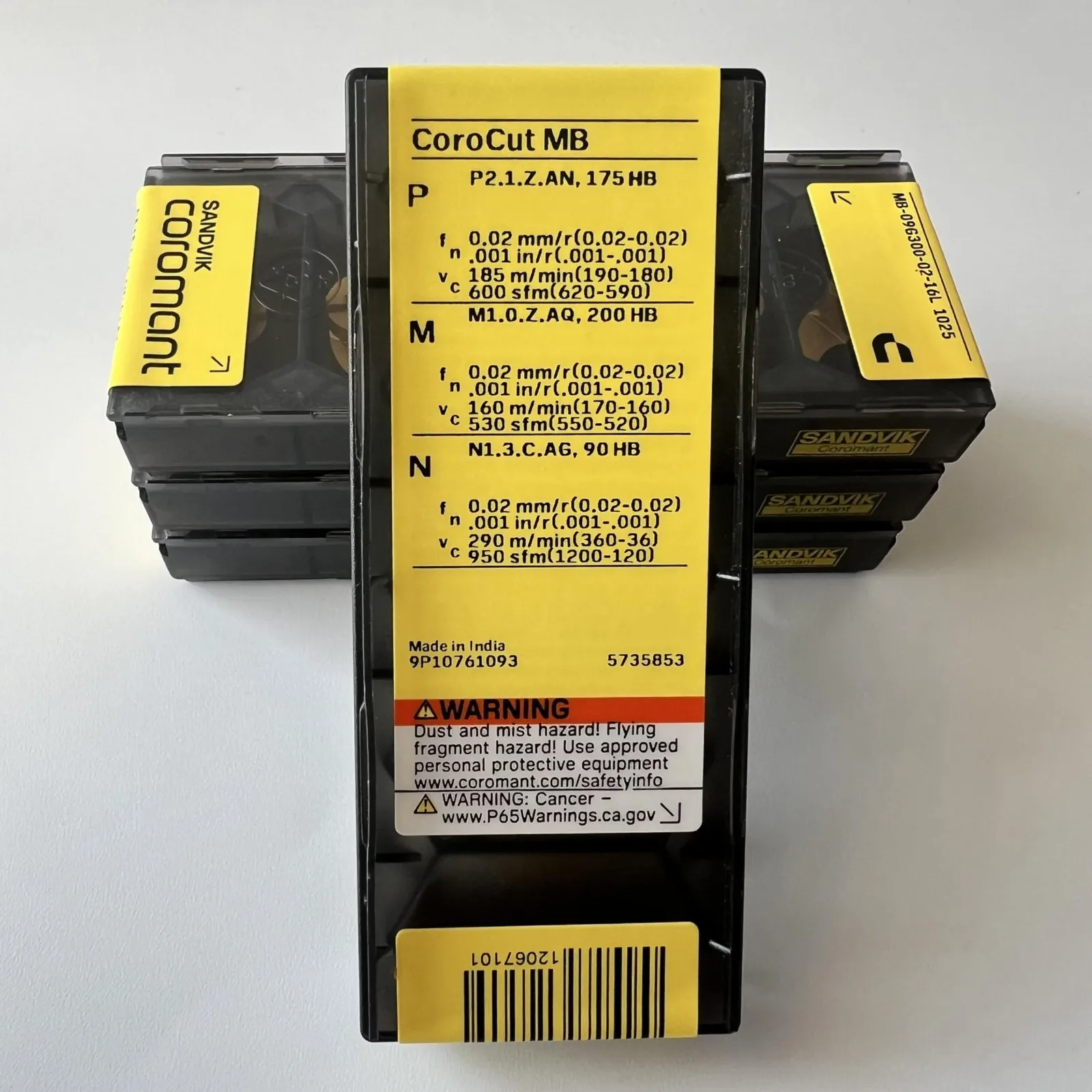 

SANDVIK / MB-09G300-02-16L 1025 / Оригинальное шведское лезвие из твердого сплава, 5 шт.