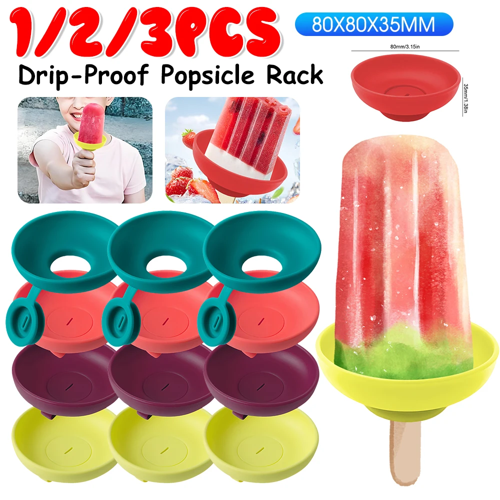 

Silicone Drip-Proof Popsicle Rack Mess-Free Frozen Treats Holder Free Froze Treats Rack Popsicle Holder Summer Ice Cream Tools
