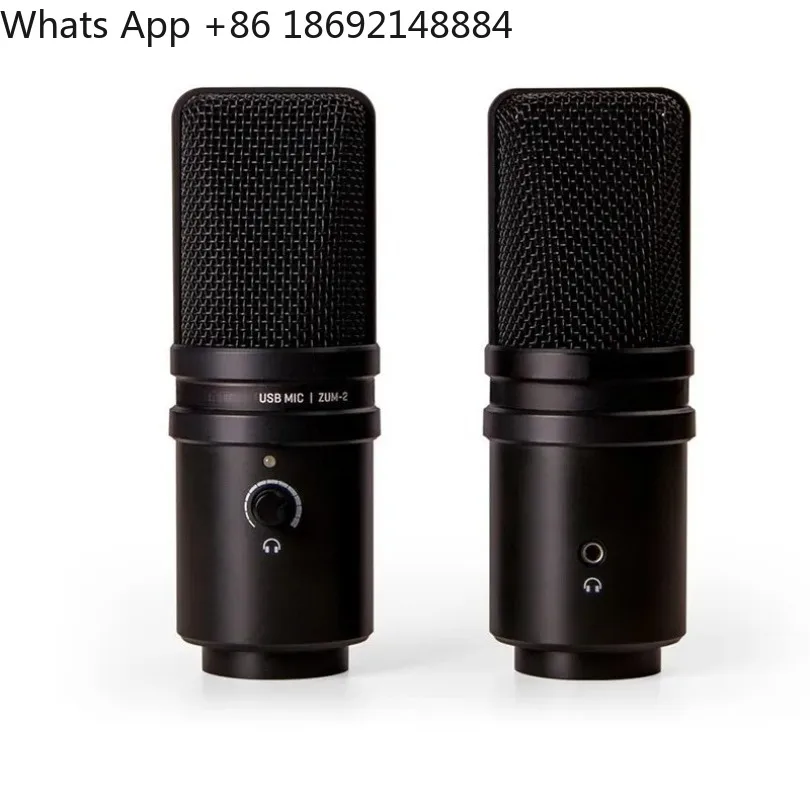 ZUM-2PMP USB microphone set, microphone plus monitor earphones, computer audio book, mobile phone K live broadcast