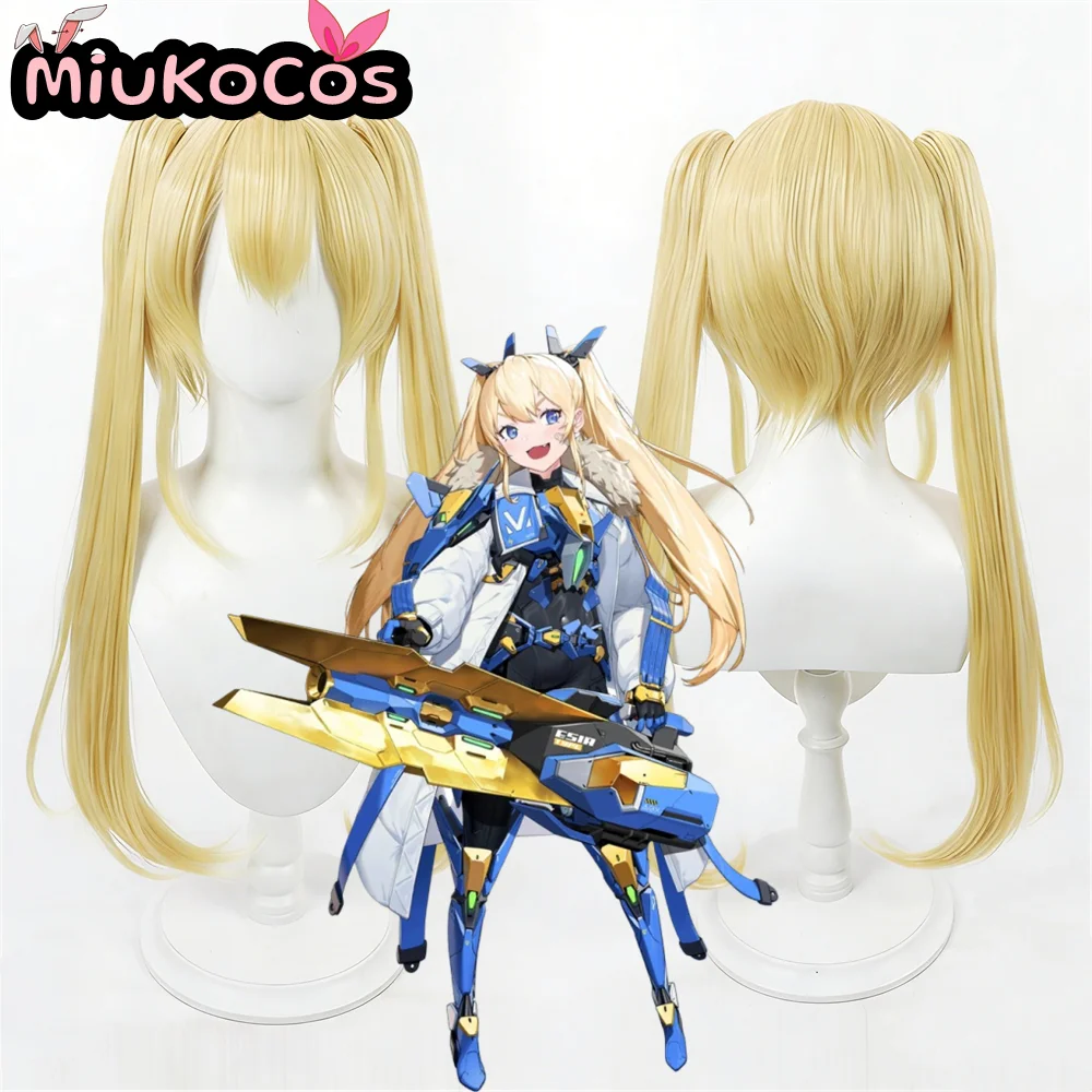 EN STOCK Perruque de cosplay Laplace MiukoCosplay Jeu : La déesse de la victoire (Nikke) Cosplay