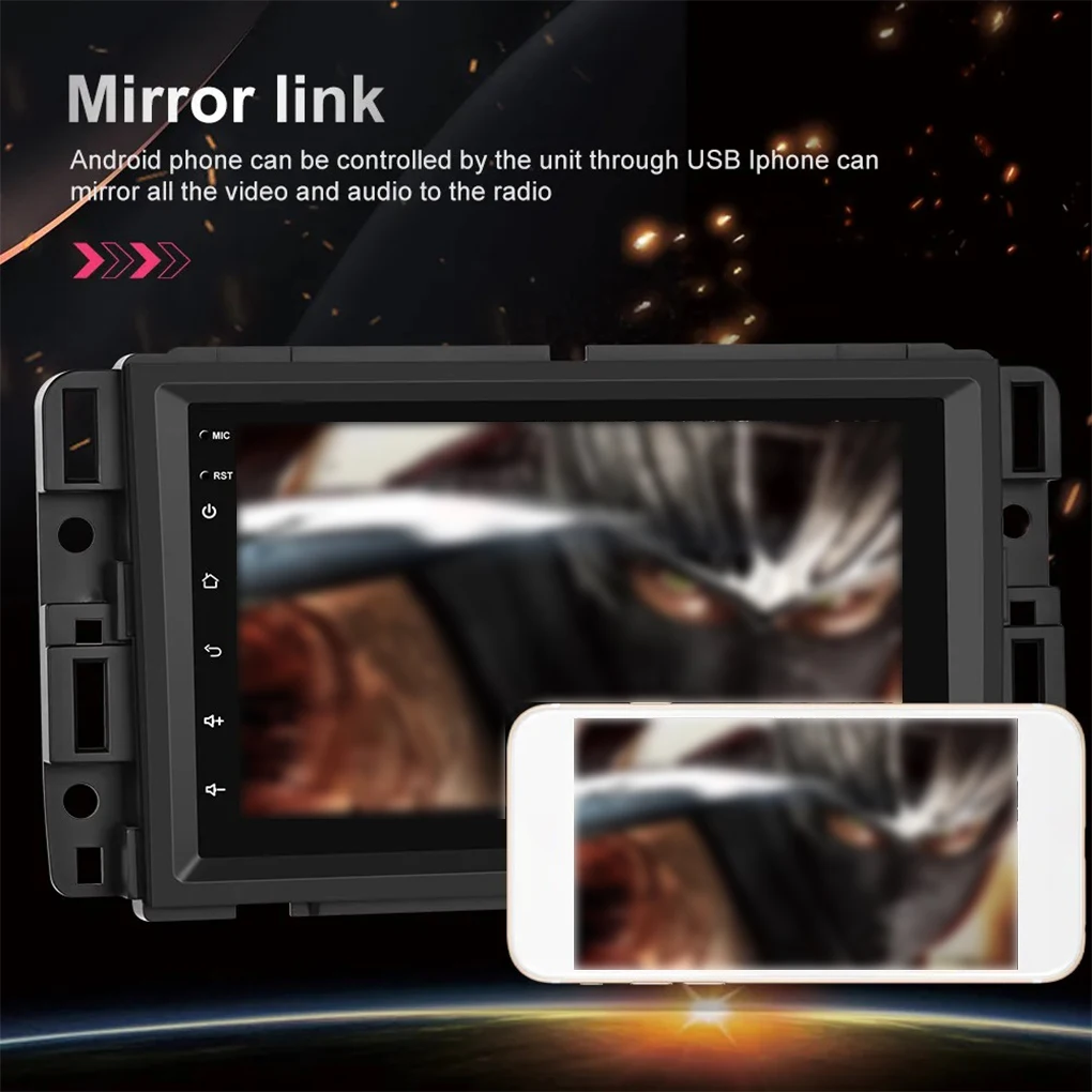 2 din ستيريو لجي إم سي يوكون تشيفي سيلفرادو سييرا اللاسلكية Carplay أندرويد راديو تلقائي مشغل وسائط متعددة لتحديد المواقع نافي راديو