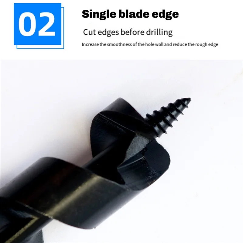

AA05 25Mm Manual Survival Drill Bit Woodworking Hole Saw Bit With Wooden Stick Hand Auger, Hand Wood Auger Drill Bit