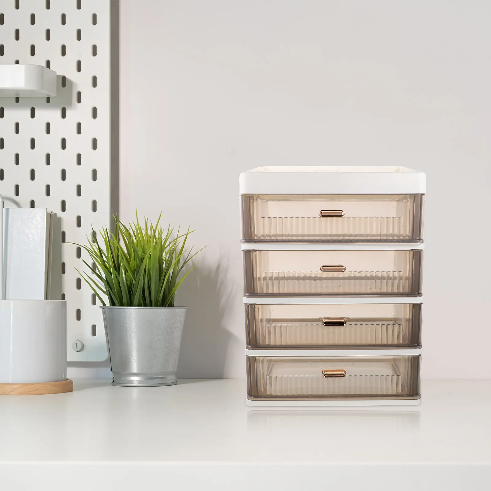 Desk Organizer Drawer Desktop Multi-Layer Storage Box Stationery Holder Office Desk Drawer Organizer Cosmetics Storage Box