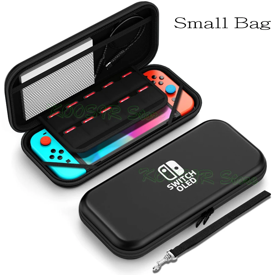 Nintend Switch OLED Covers Storage Bag EVA Case Screen Protector  Clear Shell Silicone Caps For Nintendo Switch OLED Accessories