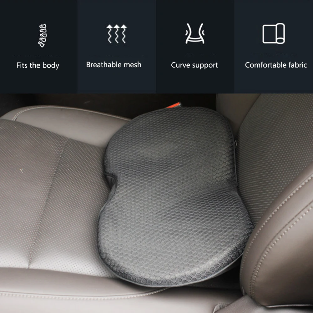 

Car Seat Cushion Memory Foam Lumbar Pillow Driver Seat Cushion Car Cushions for Car Driver Office Truck Seat