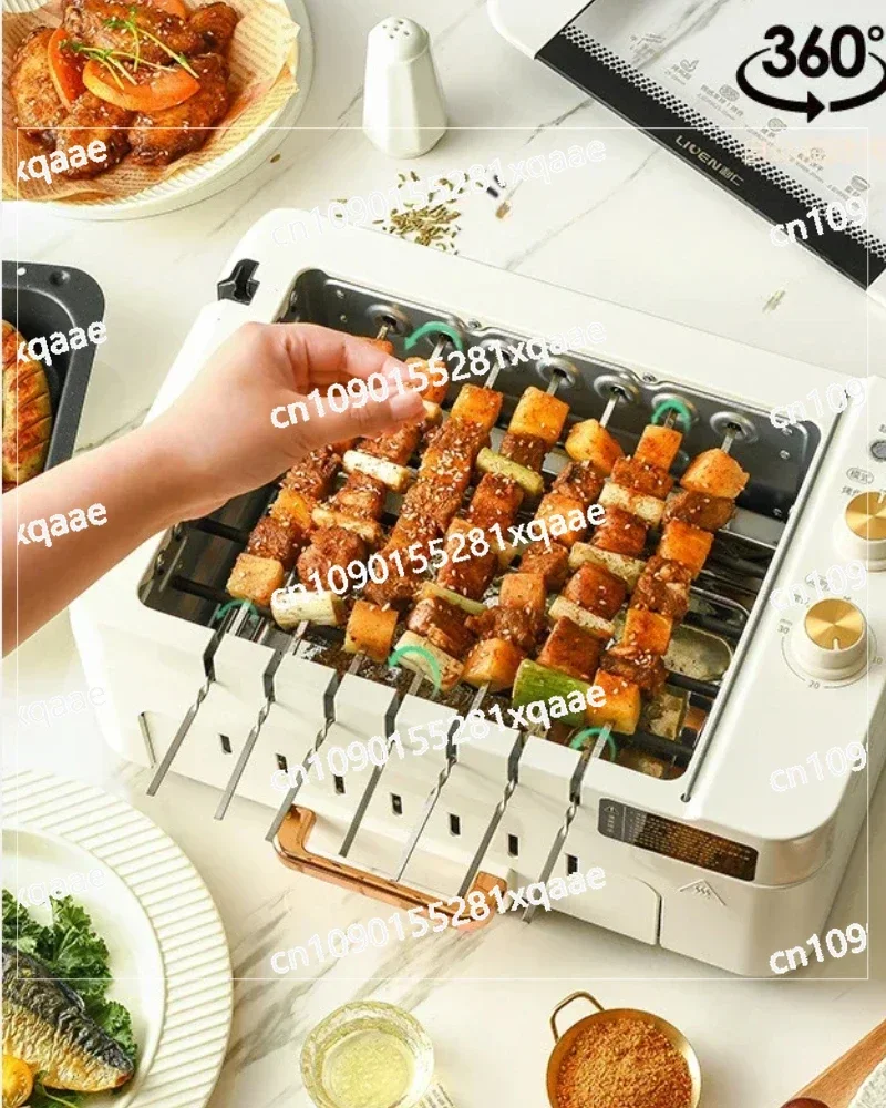 Multi Functional Indoor Electric Grill Light Smoke Barbecue Machine G-26 Household Fully Automatic Rotating