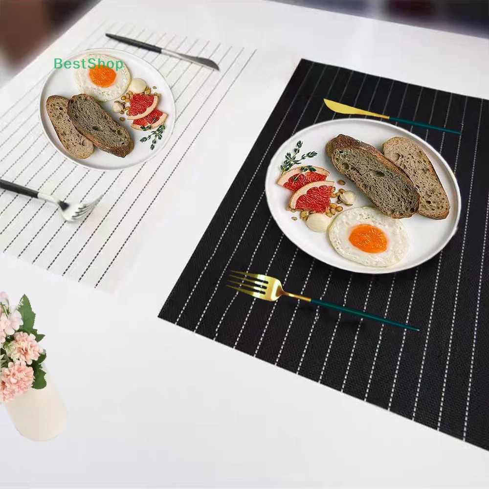 Table Mat Non Slip Bowl Pad Coaster Washable PVC Dining Table Placemat Modern Home Decoration Accessory For Kitchen Dining Room