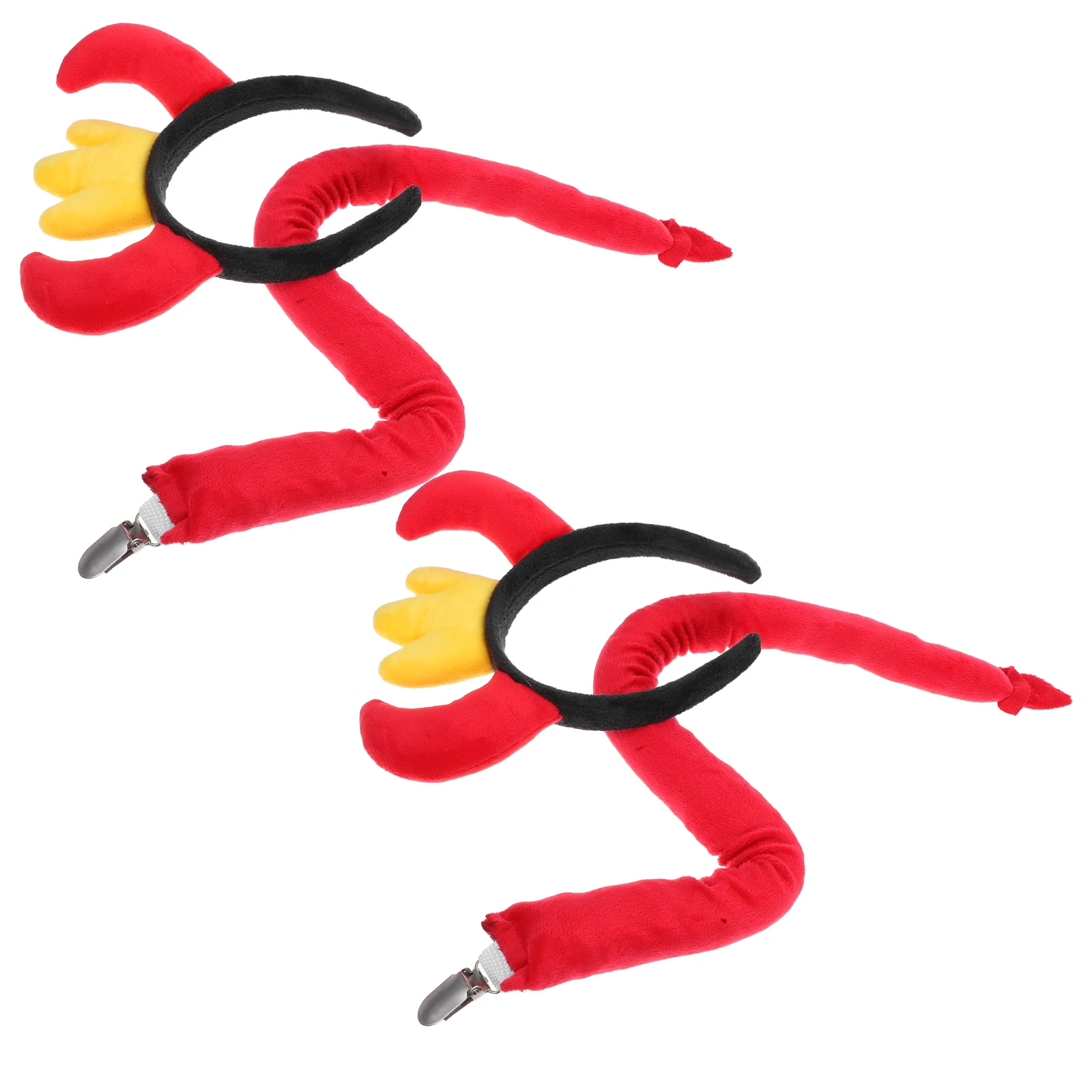 

2 Sets Creative Cartoon Hair Accessories Costume Headgear Party Headwear Demon Headpiece Cloth Makeup Headband for Girls Woman