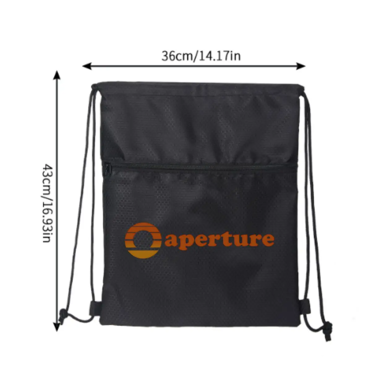 Portal Aperture Science Outdoor Sports Drawstring Pocket Simple Backpack Ransel Kebugaran Pria dan Wanita