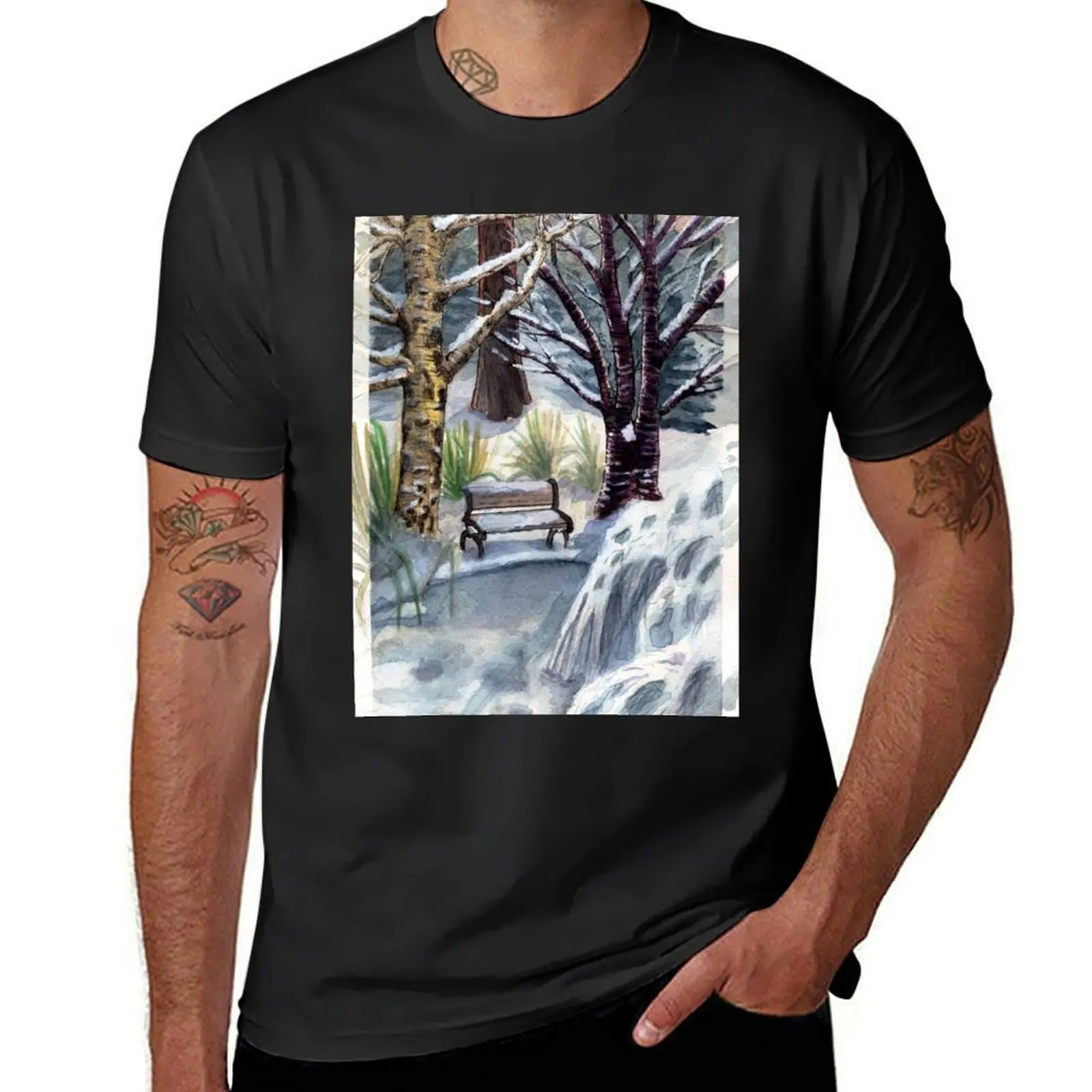 Live, Bumble, Be Dande: Winter Garden T-Shirt plus sizes vintage funnys kawaii clothes fitted t shirts for men