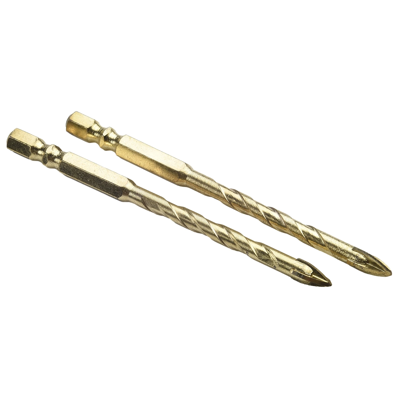 

10pcs Cross Hex Tile Drill Bits Set Hard Alloy Triangle Drill Bit Tool For Glass Ceramic Concrete Brick Hole Opener