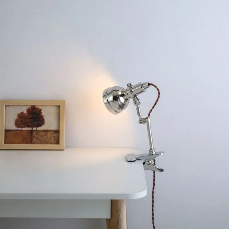 Aluminium Desk Lamp Industrial Style Tricolor Table Lamps Bedroom Study Desktop Mood Light Adjustable Rocker Arm Reading Lights