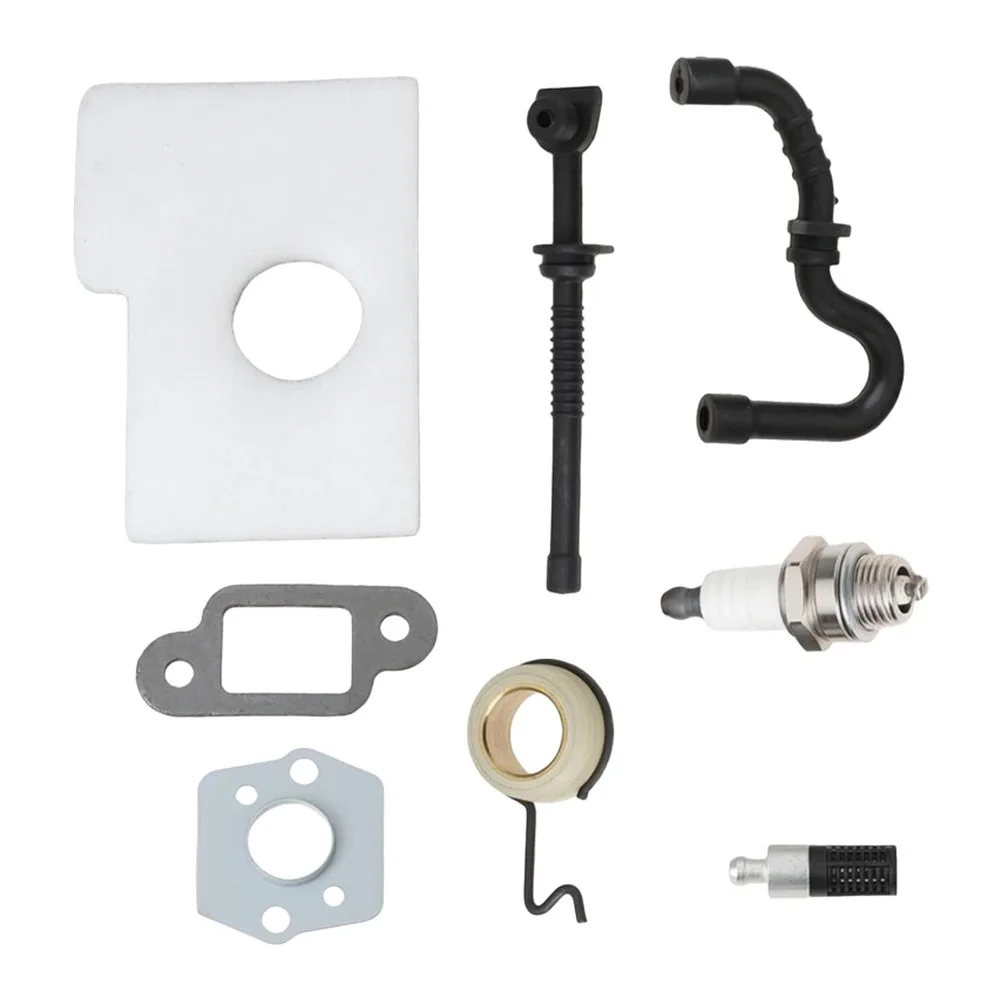 Chainsaw Service Kit Spark Filters Pipes Gaskets Worm Gear Garden Power Tool Accessories For Outdoor Garden Supplies