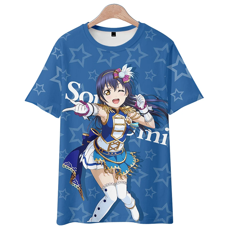 

Lovely Lovelive T-Shirts with Maki Nishikino and Honoka Kosaka Cosplay Clothes, Short Sleeve Tee for Women and Men