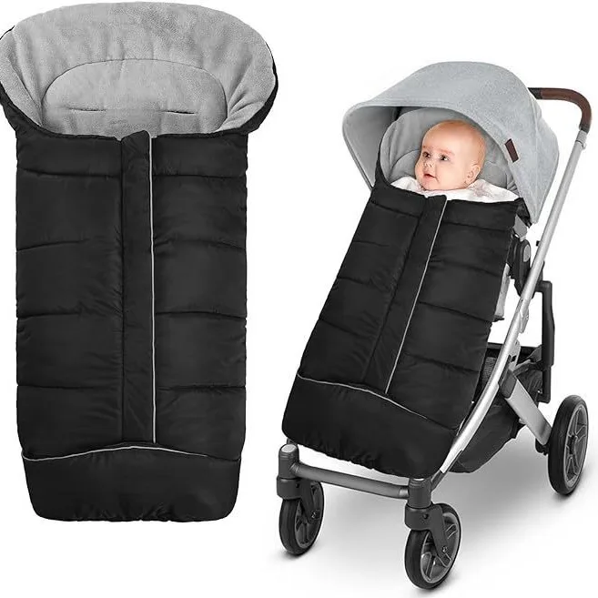 

Baby Stroller Sleeping Bag with Thick Fleece, Autumn and Winter Outdoor Baby Windproof Blanket, Warm Foot Cover