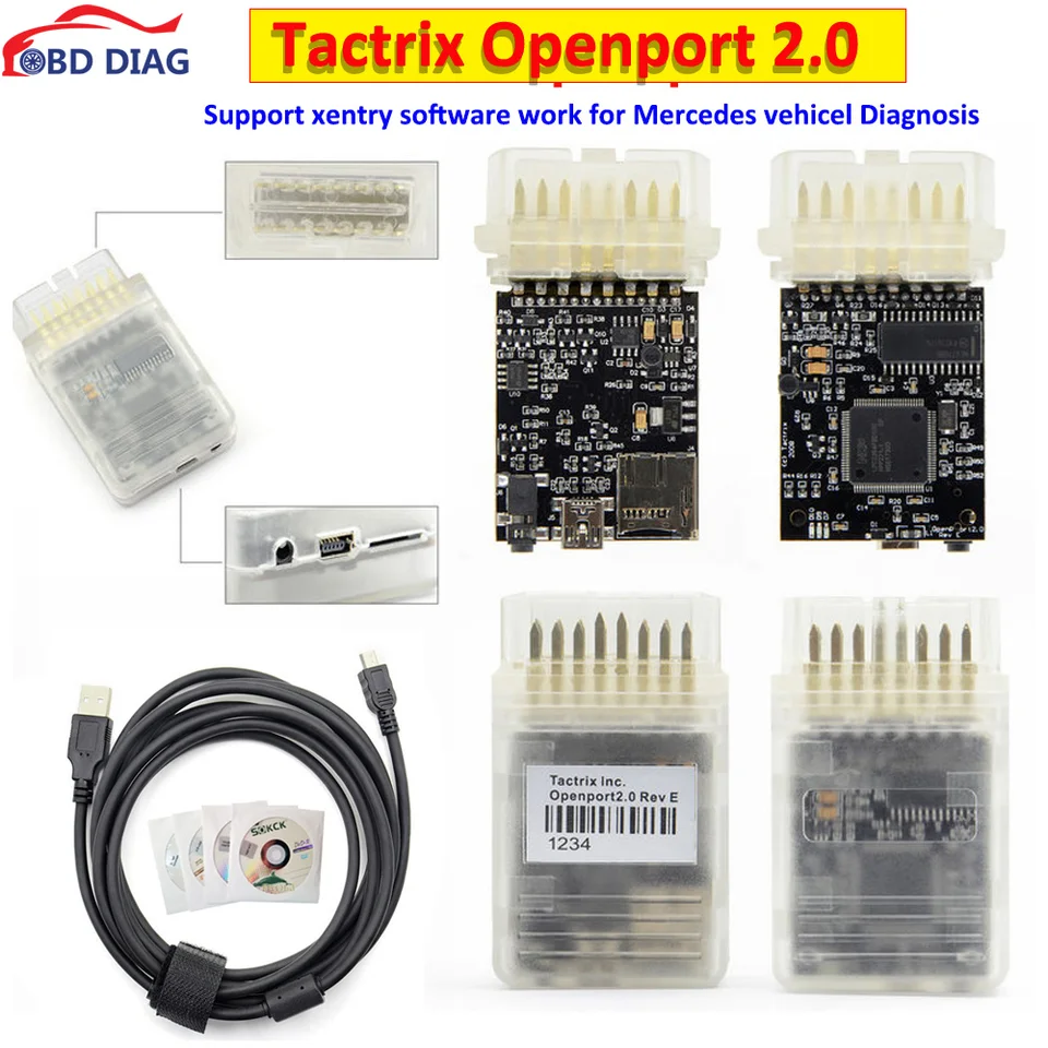 Tactrix Openport 2.0 OBD2 ECU Flash Tool for Mercedes