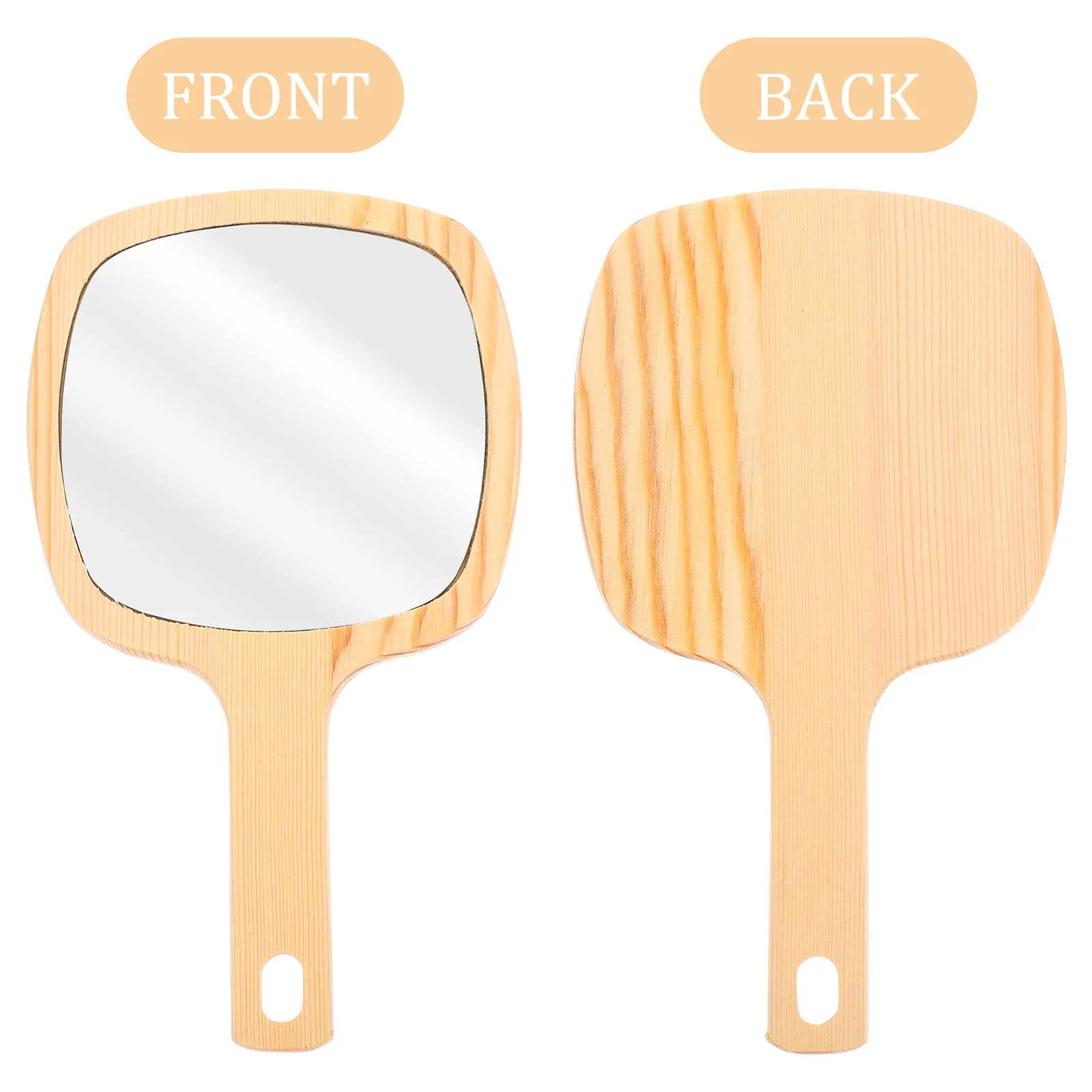 1pc Makeup Mirror Compact Portable Travel Mirror For Women Lightweight Durable Handheld Beauty Tool Clear High