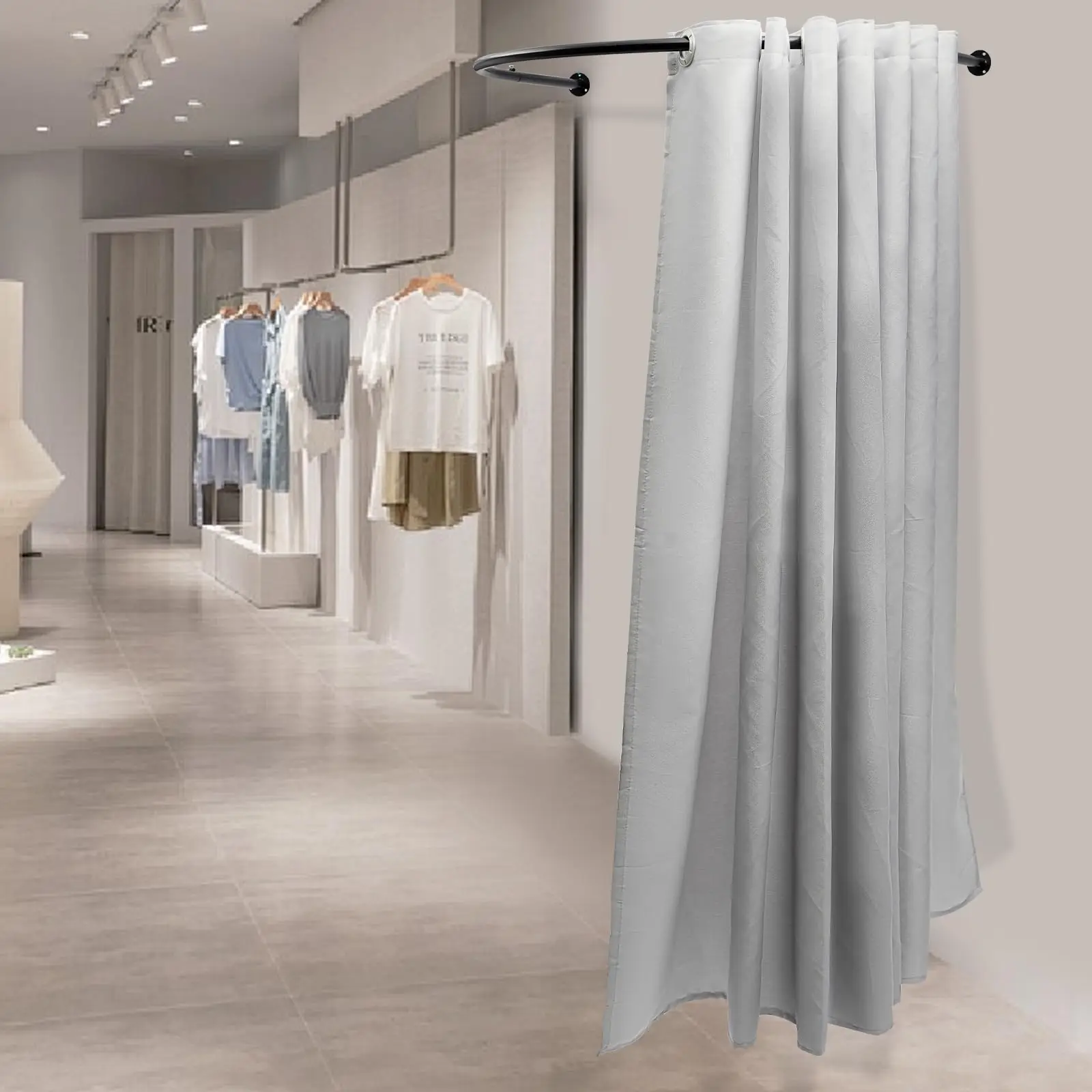 U-образная гардеробная, гардеробная для магазина одежды, угловая настенная защита конфиденциальности, раздевалка, используемая в торговых центах и выключении